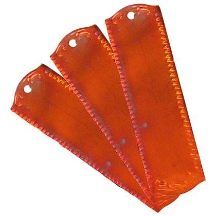 銅製ラベル立型模様入 3PCS 1