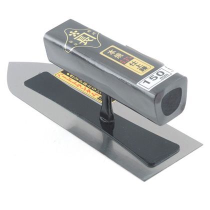 仕上鏝本焼0.3黒塗角柄 150MM 1