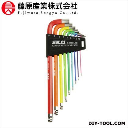 レインボー六角棒レンチセット