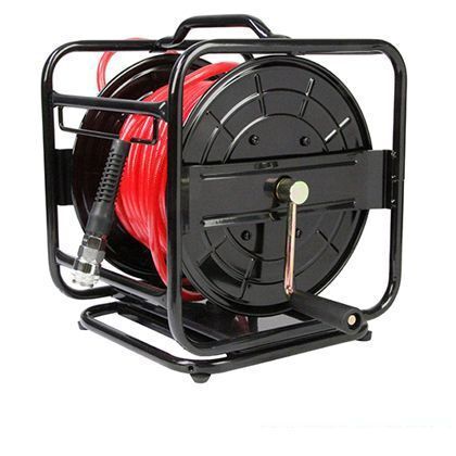 エアホースリール回転30mホース付