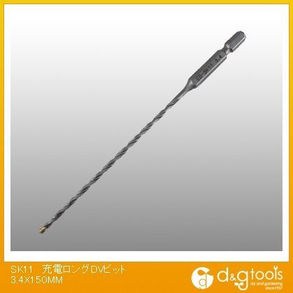 充電ロングドライバードリルビット 3.4×150mm 1