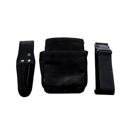 小型電工腰袋3点セット ESD3BOXBKブラック 1