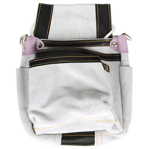 皮製釘袋3段ワイドマチ幅