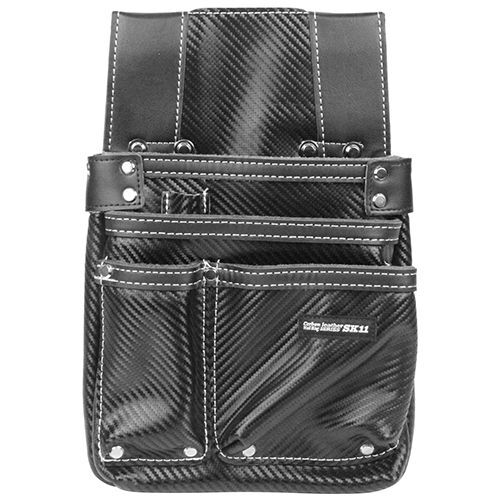 カーボンレザー釘袋 ブラック SK-CLKブラック 1