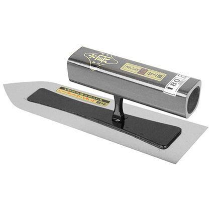 仕上鏝ステン0.3黒塗角柄 180MM 1