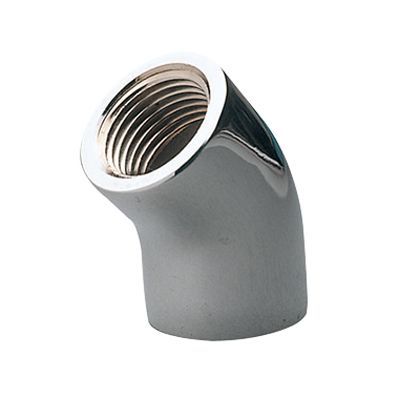 砲金45°エルボクローム ネジ(Rc):1/2 G45L-04-CR 1