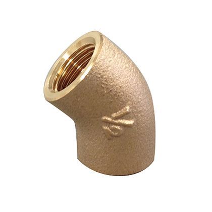 砲金45°エルボ ネジ(Rc):1/2 G45L‐04‐NPB 1