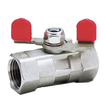 ステンレス製レデュースドウィングボールバルブ(V03W-304) ネジ(Rc):1/4 V03W-304-02 1