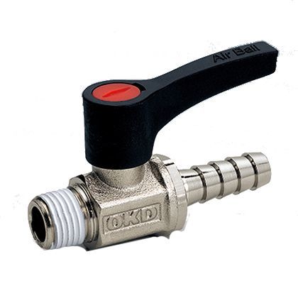 エアーボールホースニップルストレート型(AHS) ネジ(R):1/8 AHS106 1