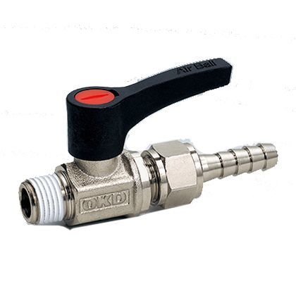 エアーボールホースジョイントストレート型(AJS) ネジ(R):1/8 AJS106 1