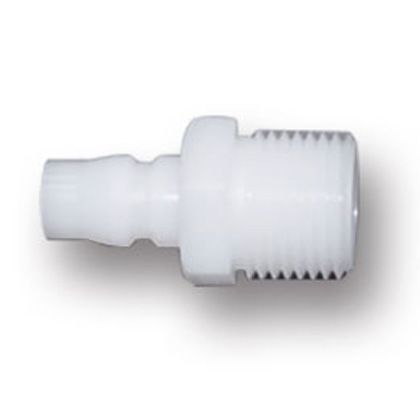 樹脂カップラーPOM製プラグオネジ(JS) ネジR(PT)1/4 JS-02POM 1