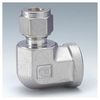 メスエルボ インチサイズチューブ・オスISOテーパネジ接続 CLF2-2R 1個