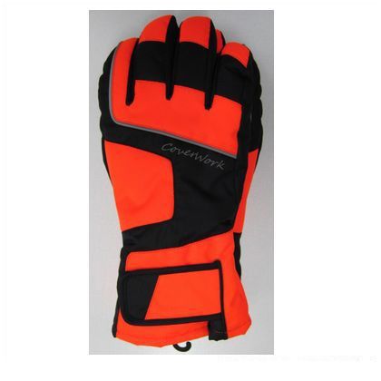 FT-3570防水防寒手袋スマホ対応 蛍光オレンジ L 172988 1