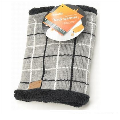 AG-83チェック柄ネックウォ-マ- グレー 172562 1