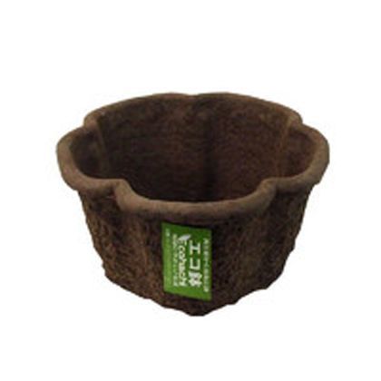エコ鉢クローバー 茶 W23×H14cm PP10CLOVER 1