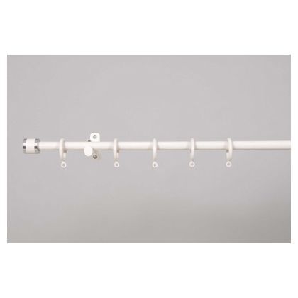 フェスタ(インテリア伸縮カーテンレール) 木目ホワイト 2ms(2mシングル) I7745 1