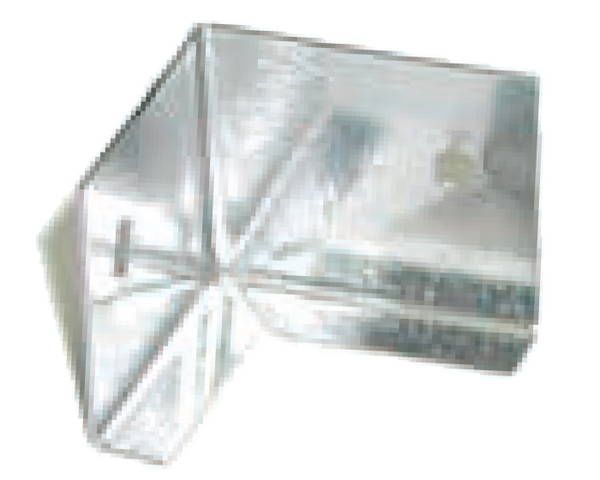 ステンレス製アクリル用留コーナー金具