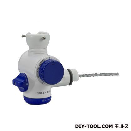 シャワー付き散水タイマー二又タイプ ブルー 幅13.5奥行13.5高さ9(cm) SJC-04T 1