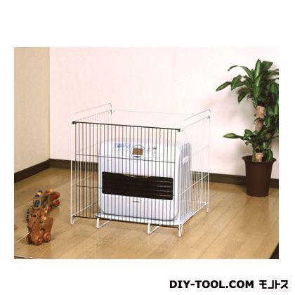 石油ファンヒーター専用ガード ホワイト 幅60奥行56高さ60(cm) FGS-60P 1