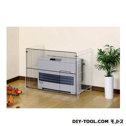 大型ストーブガード植毛仕上(三方式) ホワイト 幅86奥行47.5高さ63(cm) FG-S804NP 1