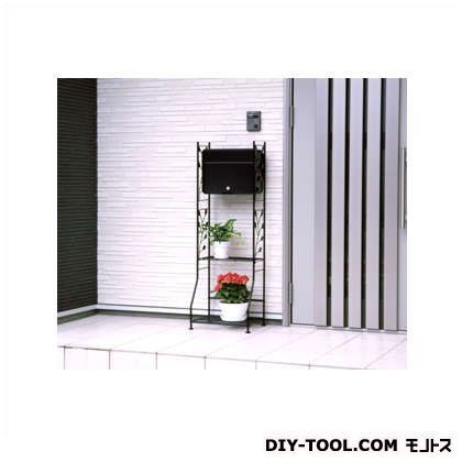 ガーデンポストスタンド マットブラック 幅41奥行31.5高さ123(cm) GPS-02(MBK) 1