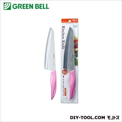 ステンレス三徳包丁(ピンク) G-2022 1