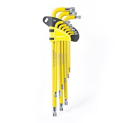 へクスローブ六角棒レンチ W022012AJ 9本組