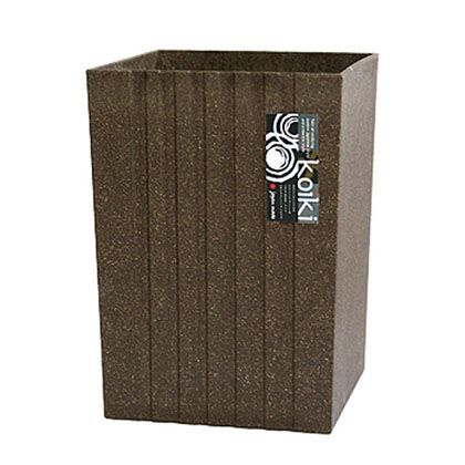 ごみ箱koikiモダン角型大 ブラウン 約W19.6×D19.6×H32.7(cm) 223733BR 195919 1