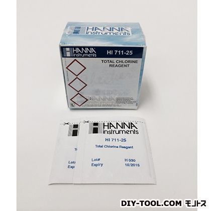 ハンナ 全塩素(LR)試薬 HI 711-25 1...
