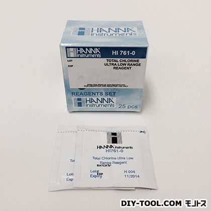 ハンナ 残留塩素(全塩素)試薬(ULR) HI 761-25 1...