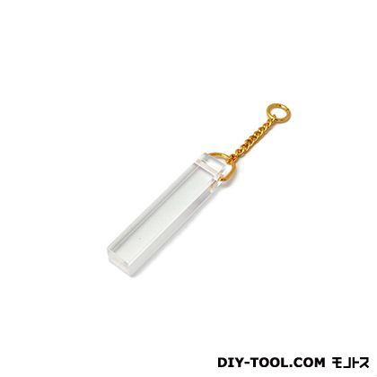 キーホルダー 透明 18X18X100mm KY418-1 1点