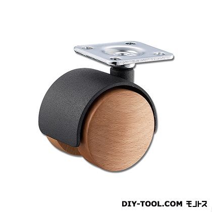 木製双輪キャスター 40mm KWW-40T 1点