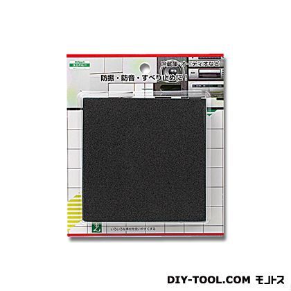 防振スポンジ 黒 100角×10mm厚 PSR10-10 1点