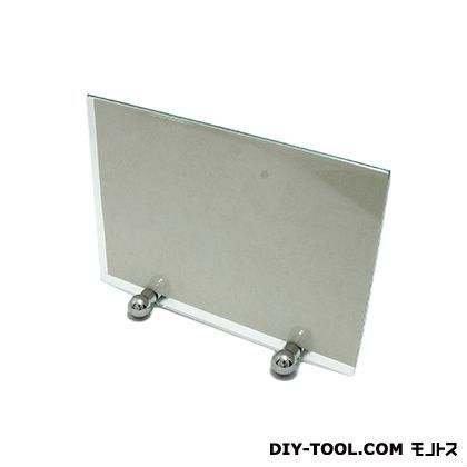 メニュー立て 真鍮クローム台 ガラス S-22-1 1点