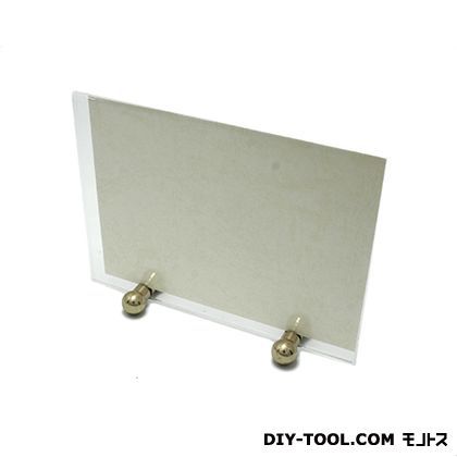 メニュー立て真鍮ゴールド台 透明 モナリザ 透明 M-22-4 1点