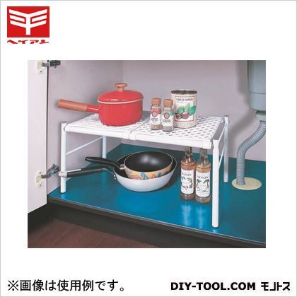 シンク下メッシュ棚1段 白 SC-10 1