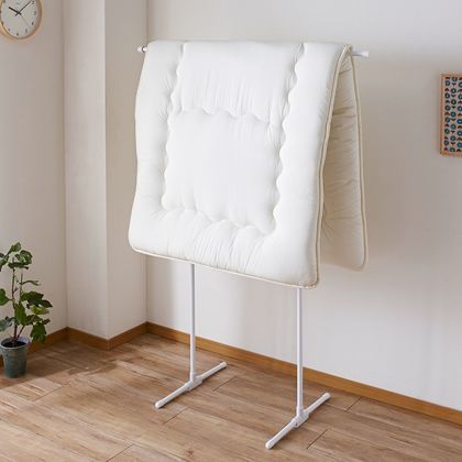 T型室内物干し 白 幅:約68-116奥行:約52高さ:約158 SMW-3 1