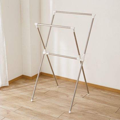 ステンレスX型物干し