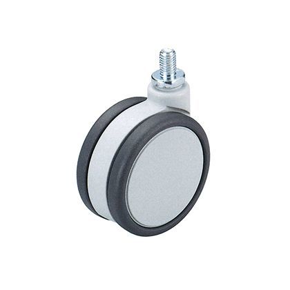 室内用スリムタイプフレスコキャスター75mmM10ボルト・ストップ無グレー 1