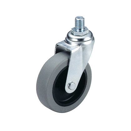 室内用シングルタイプトラックキャスター75mmM12ボルト・ストップ無 1
