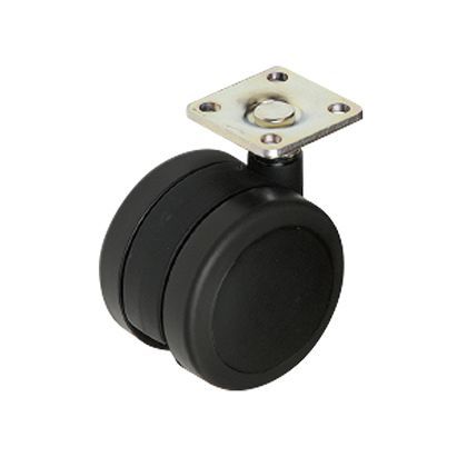 双輪キャスタープレート・ストップ無 60mm 1