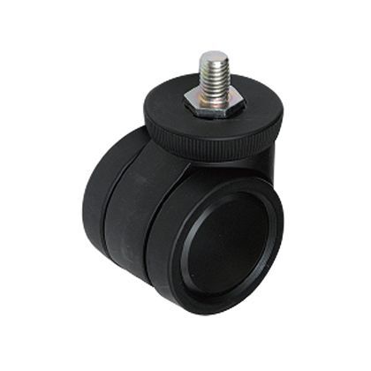 室内用高さ調整機能付フリーロール付・リフトロックキャスター50mmストップ無