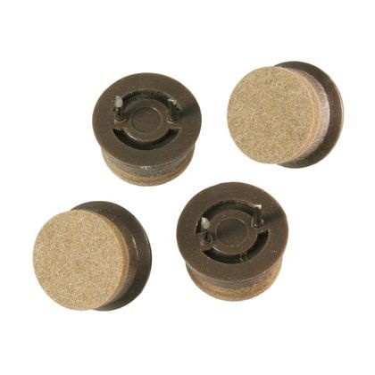 打込フェルト ブラウン 22mm丸 A-204 1