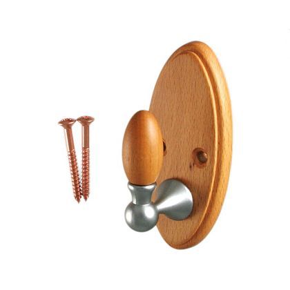 木のフック楕円形