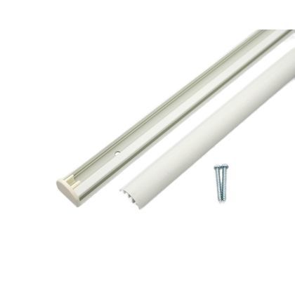 D型フックレール ホワイト 2000mm 1