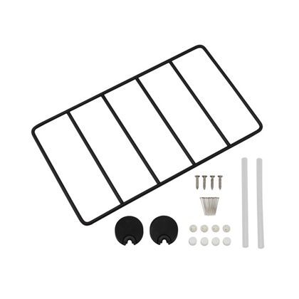 ワイヤーシェルフ ショート ブラック 本体:H280×W163mm 取付ユニット:36φ ワイヤー:5φ 98481 1個