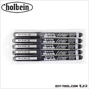 マクソンスケッチライナー5線幅セット ブラック 1