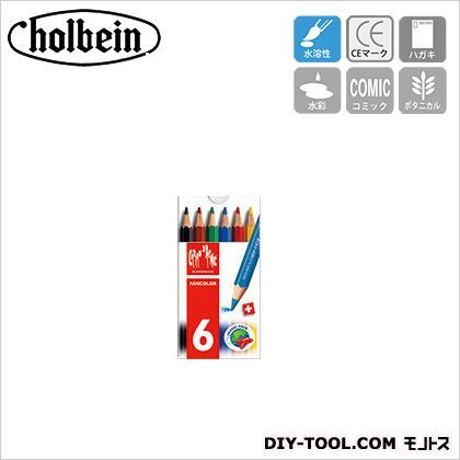 CdA1286-706ファ・ンカラー水溶性色鉛筆ミニ6色セット 1セット