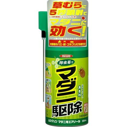 ムシクリンマダニ用エアゾール(天然除虫菊配合品) 300ml 205632 1点