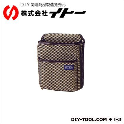 電工腰袋二段二重刺子 黒 017495 1